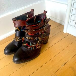 l’artiste leather Redding bootie size EU 38